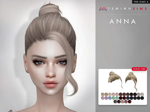 Anna Hairstyle 149 by TsminhSims ~ The Sims Resource for Sims 4