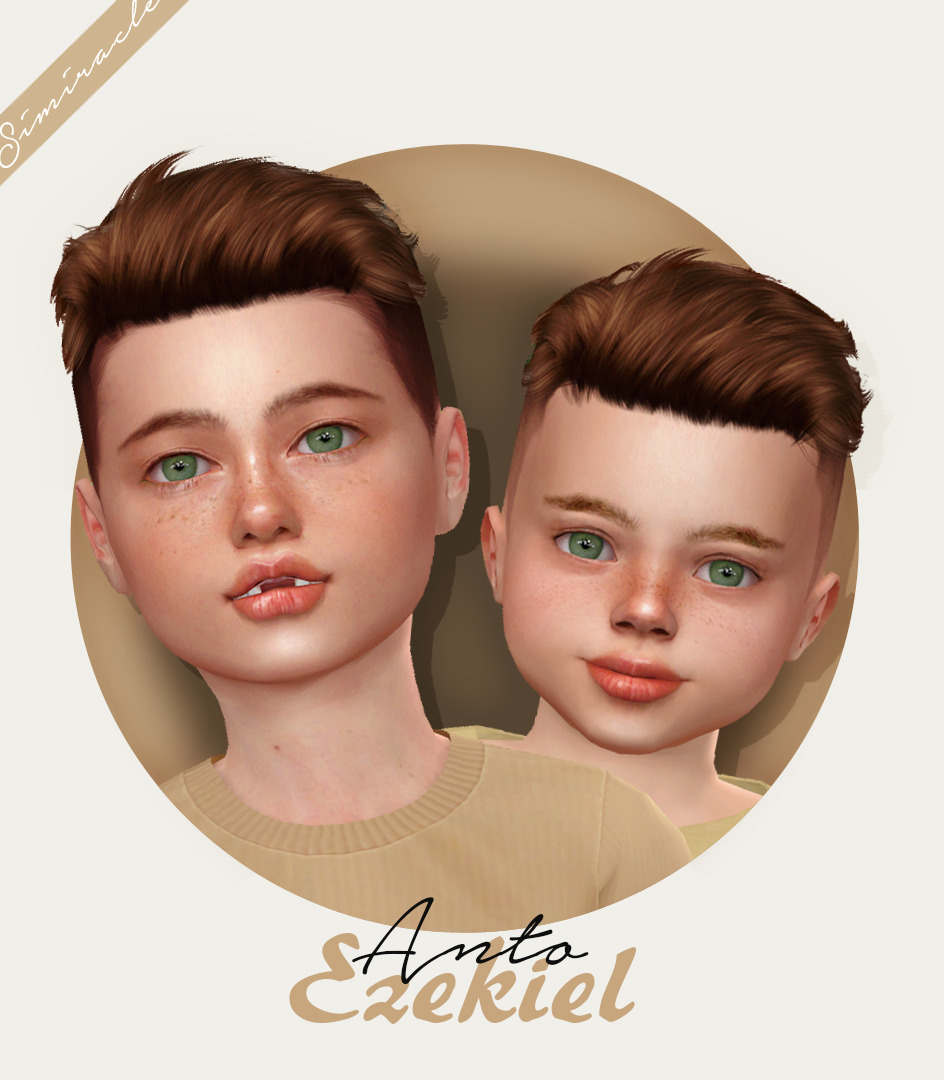 Anto S Ezekiel Hair Retextured Simiracle Sims Hairs