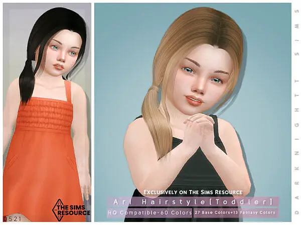 Ari Hair by DarkNighTt ~ The Sims Resource for Sims 4