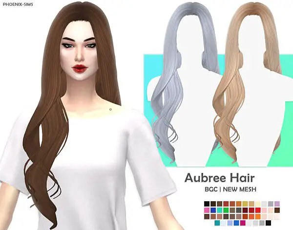 Navaeh and Aubree Hairs ~ Phoenix Sims for Sims 4