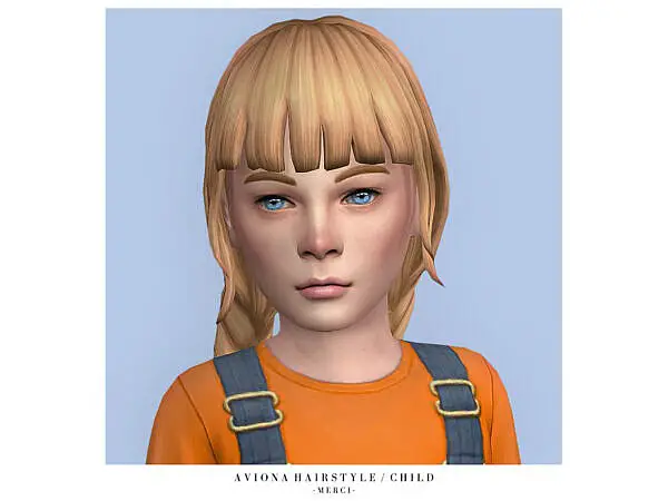 Aviona Hairstyle Child by Merci ~ The Sims Resource for Sims 4