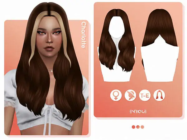 Enrique   Charlotte Hairstyle ~ The Sims Resource for Sims 4