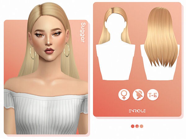EnriqueS4   Suggar Hairstyle ~ The Sims Resource for Sims 4