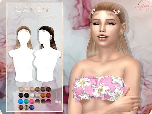 JavaSims Candy Hair ~ The Sims Resource for Sims 4
