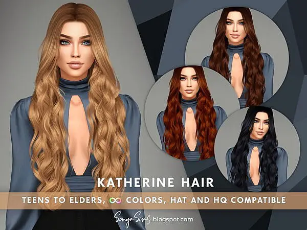 Katherine Hair ~ Sonya Sims for Sims 4