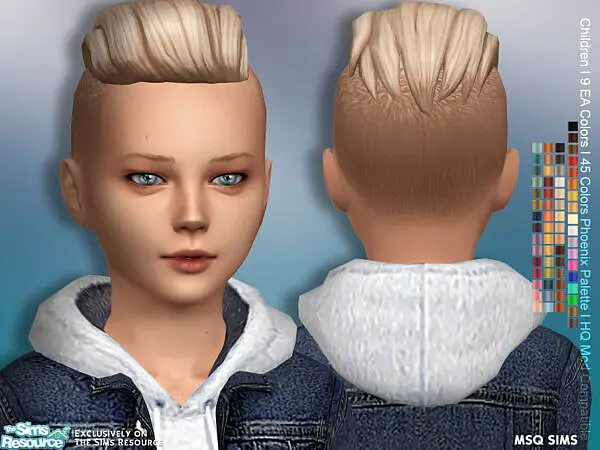 Lukas Hair Children by MSQSIMS ~ The Sims Resource for Sims 4