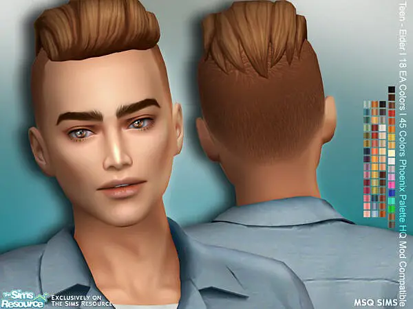 Lukas Hairstyle by MSQSIMS ~ The Sims Resource for Sims 4