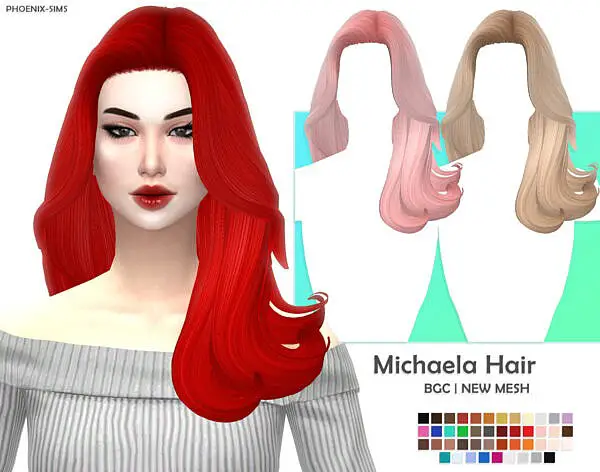 Eve and Michaela Hairs ~ Phoenix Sims for Sims 4