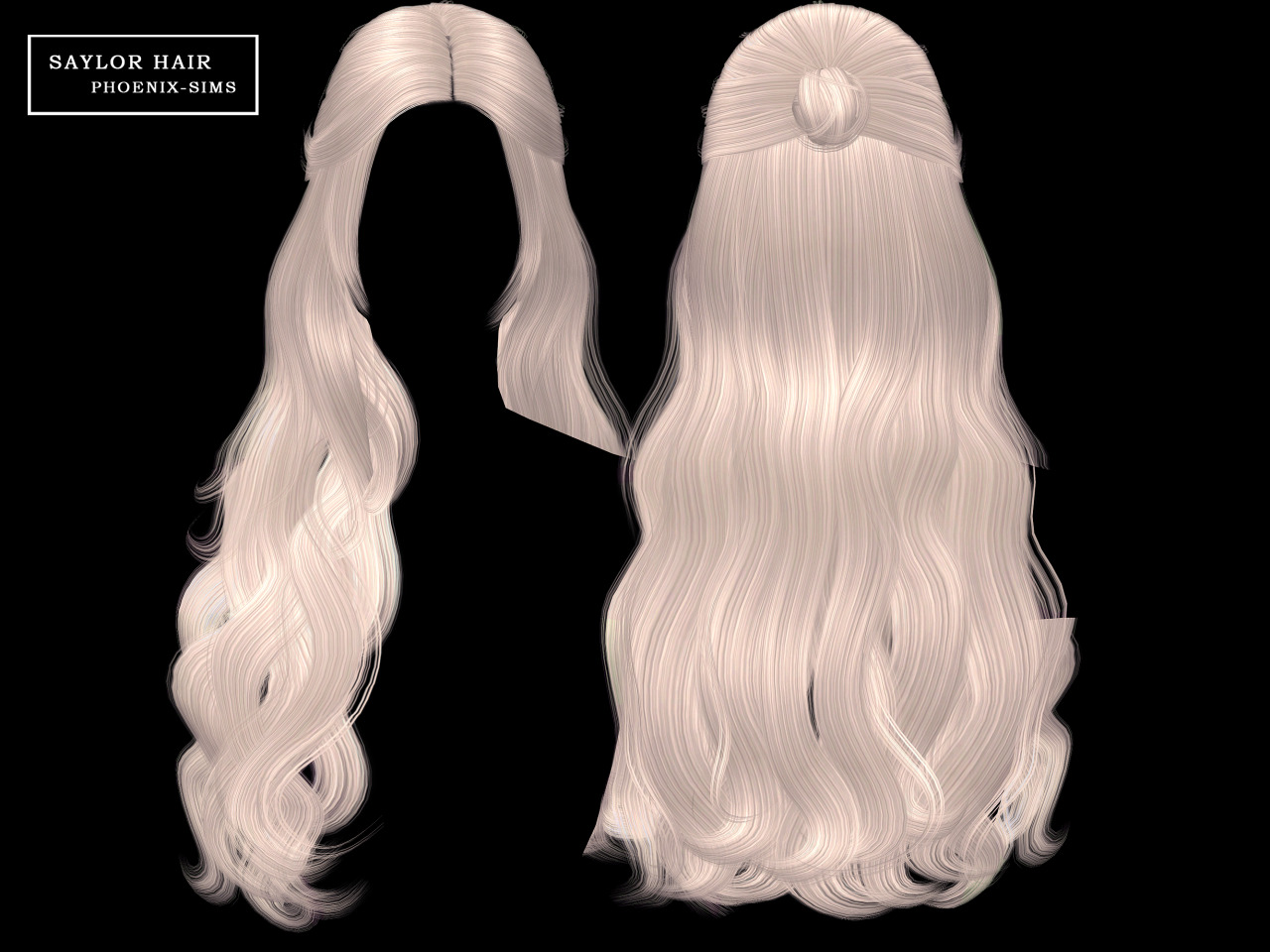 Saylor, Chelsea, Jazmyn and Yeji Hairs ~ Phoenix Sims - Sims 4 Hairs