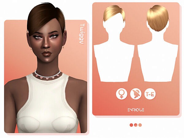 Twiggy Hair by EnriqueS4 ~ The Sims Resource for Sims 4