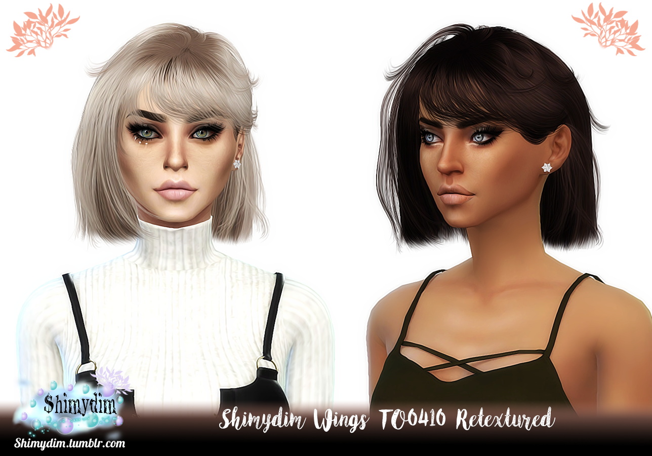 Wings To0410 Hair Retextured Shimydim Sims 4 Hairs