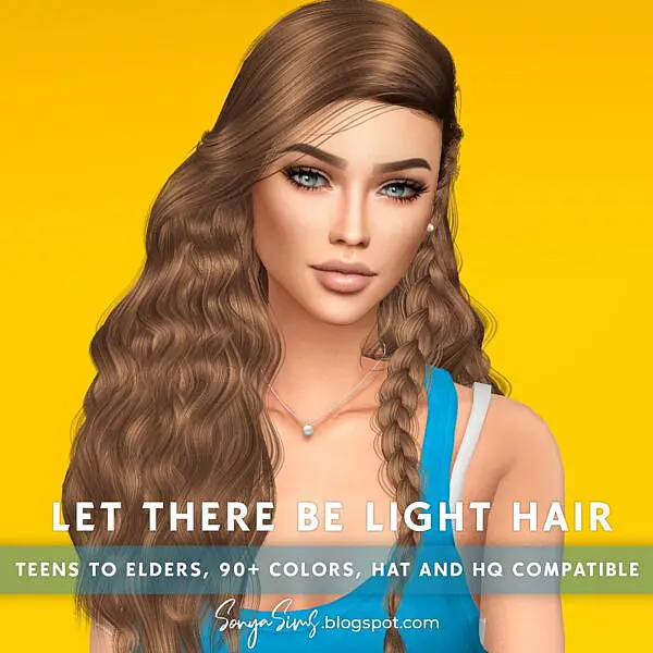 Let There be Light Hair ~ Sonya Sims for Sims 4