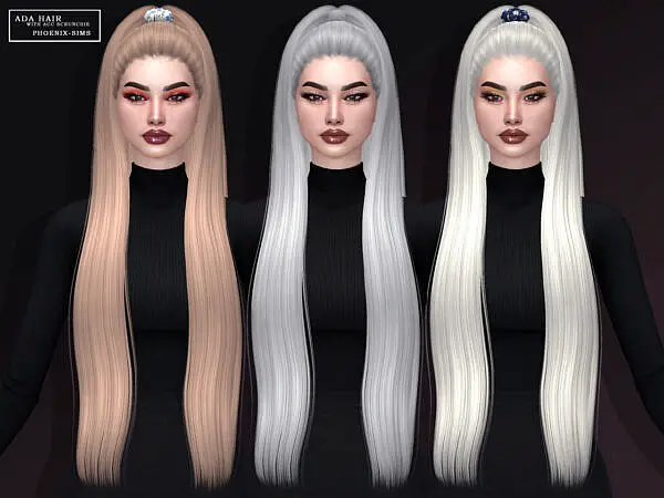 Ada, Hallie and Alivia Hair ~ Phoenix Sims for Sims 4