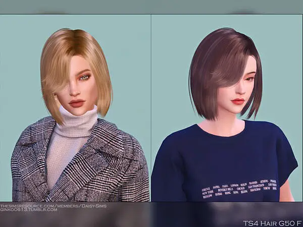Hair G50 by DaisySims ~ The Sims Resource for Sims 4