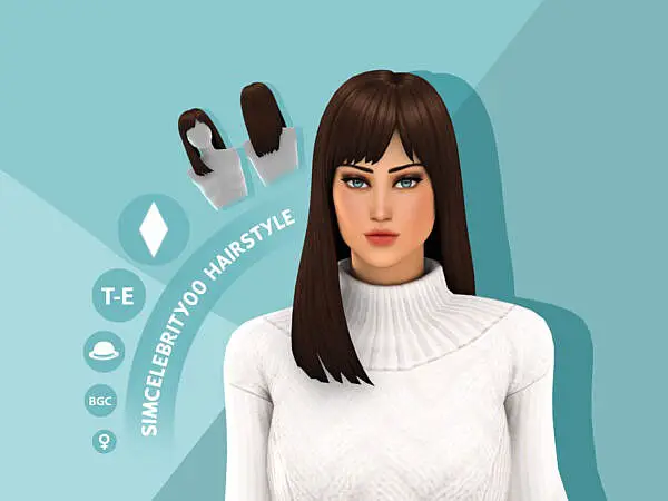 Dakota Hairstyle by simcelebrity00 ~ The Sims Resource for Sims 4