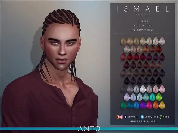 Antos Ismael Hairstyle ~ The Sims Resource for Sims 4