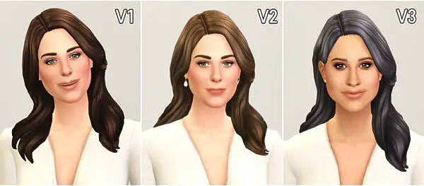 Kate Hair VIII / F ~ Rusty Nail for Sims 4