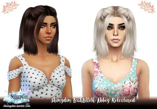 LeahLilliths Abbey Hair Retexture ~ Shimydim for Sims 4