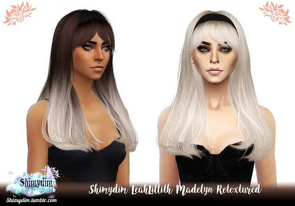 LeahLillith`s Madelyn Hair Retexture ~ Shimydim for Sims 4