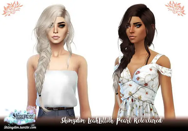 LeahLillith` Pearl Hair Retexture ~ Shimydim for Sims 4