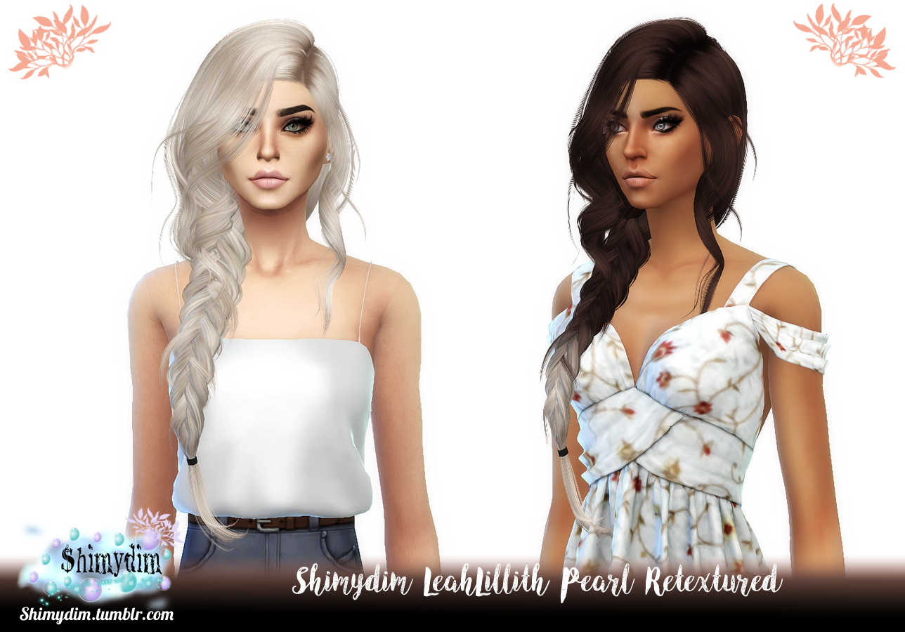 Leahlillith` Pearl Hair Retexture Shimydim Sims 4 Hairs