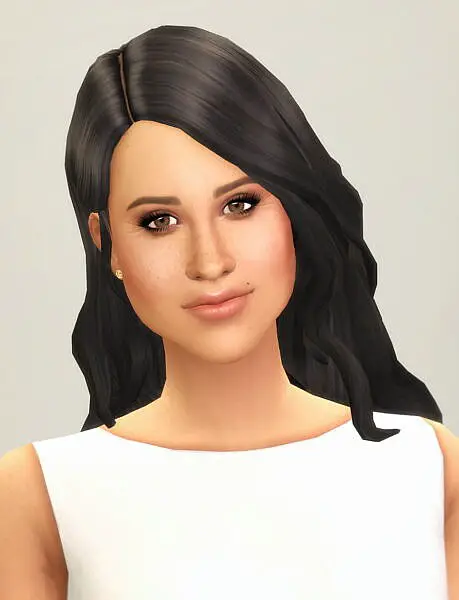 Meghan Hairstyle II ~ Rusty Nail for Sims 4