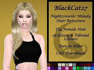 Nightcrawler`s Milady Hair Retextured by BlackCat27
