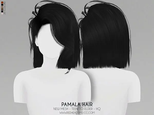 Pamala Hair ~ Coupure Electrique for Sims 4