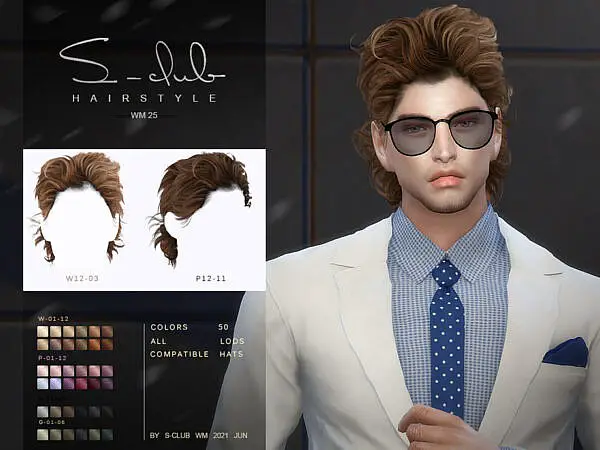 S Club ts4 WM Hair 202025 ~ The Sims Resource for Sims 4