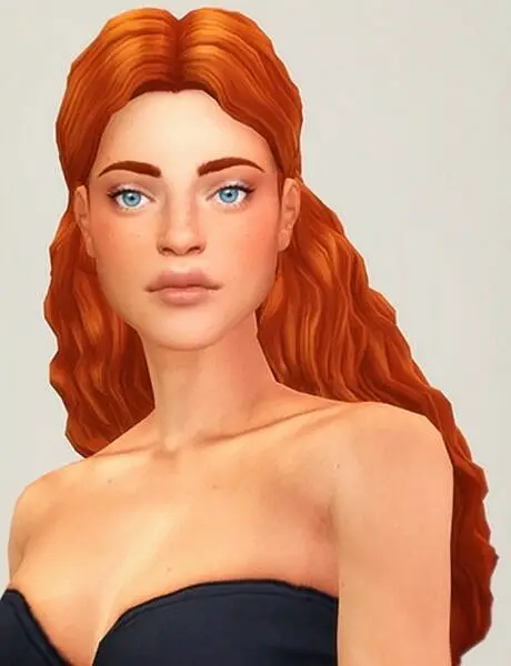 Seashell Wave Hairstyle ~ Rusty Nail for Sims 4