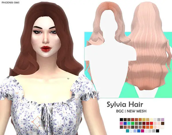 Sylvia Hair and Maisie Hair ~ Phoenix Sims for Sims 4