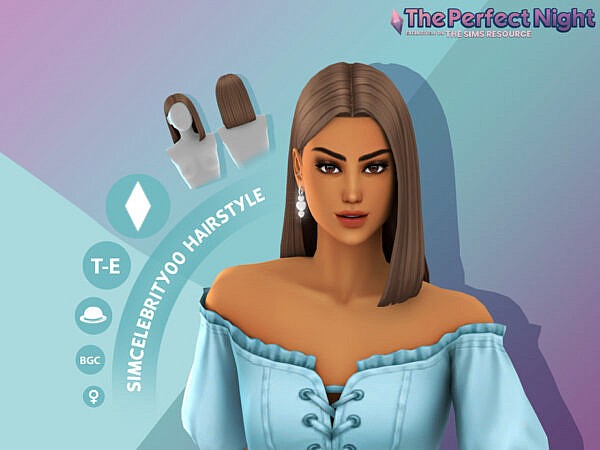 The Perfect Night   Lexi Hairstyle by simcelebrity00 ~ The Sims Resource for Sims 4