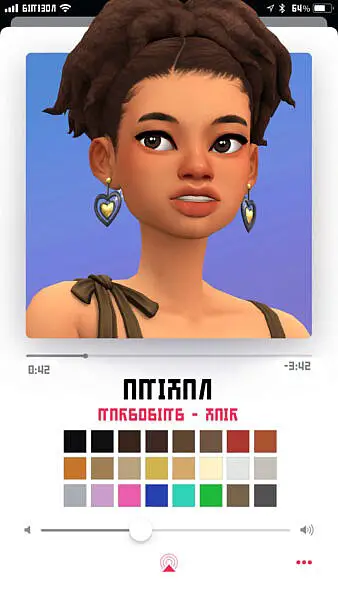 Amihan hair ~ Marso Sims for Sims 4