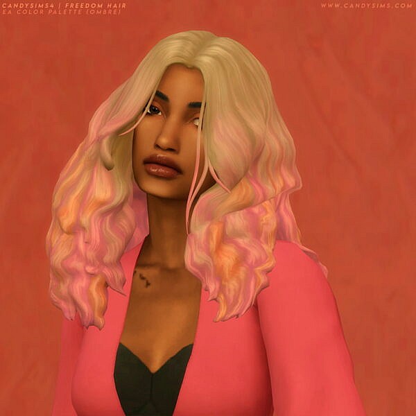 Freedom Hairstyle ~ Candy Sims 4 for Sims 4