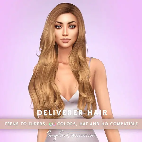 Deliverer Hair ~ Sonya Sims for Sims 4