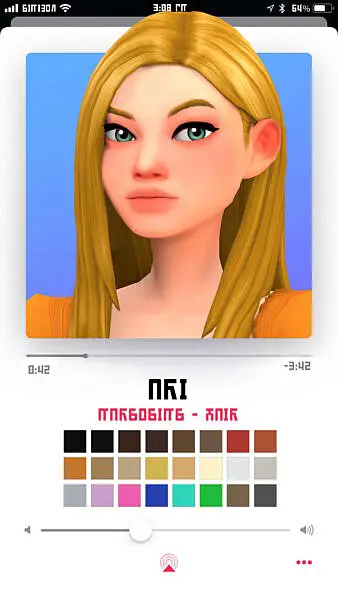 Ari hair ~ Marso Sims for Sims 4