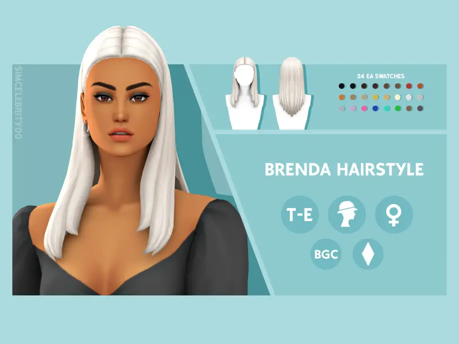 Sims 4 Simcelebrity00 Hair