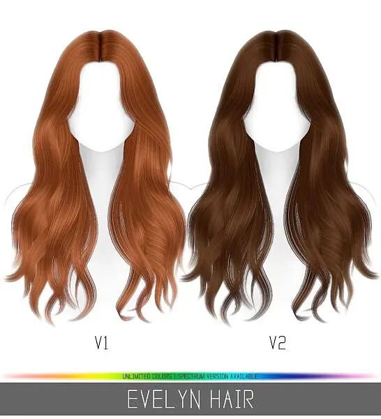Evelyn Hair ~ Simpliciaty for Sims 4