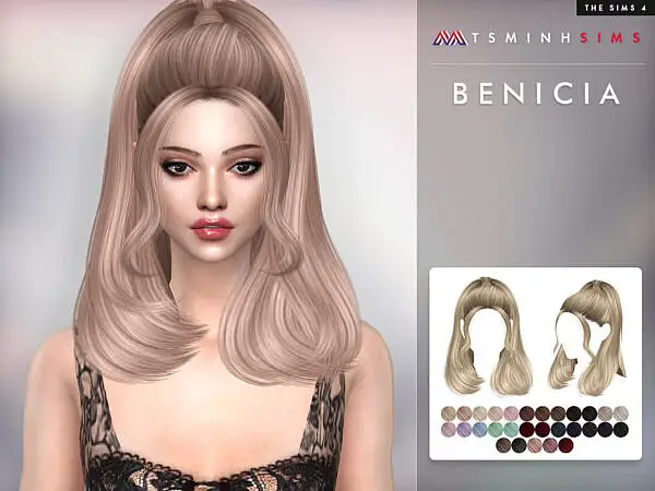 Hair Bencia by TsminhSims ~ The Sims Resource for Sims 4