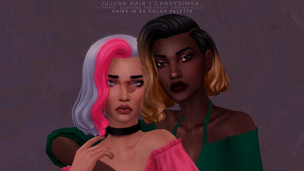 JUJUBA HAIR ~ Candy Sims 4 for Sims 4