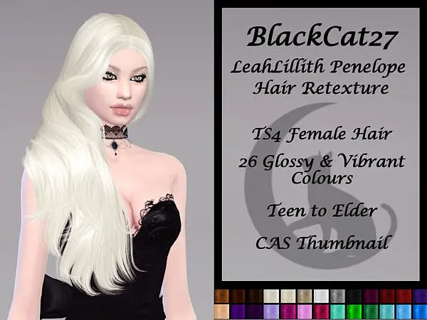 LeahLillith„s Penelope Hair Retexture ~ The Sims Resource for Sims 4