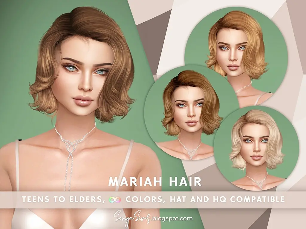 Bio sim. Симс 4 короткие волосы. SONYASIMS SIMS 4. Симс 4 Винтаж. Short Wavy hair SIMS 4.