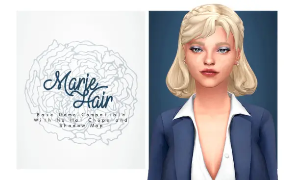 Marie Hair ~ Isjao for Sims 4
