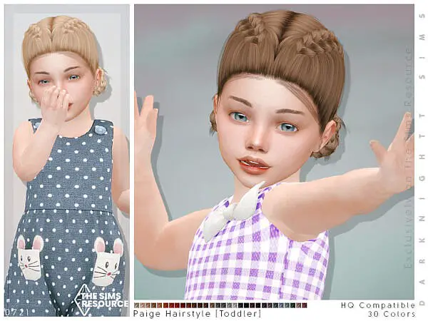 Paige Hairstyle TG by DarkNighTt ~ The Sims Resource for Sims 4