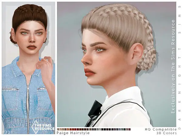Paige Hairstyle by DarkNighTt ~ The Sims Resource for Sims 4