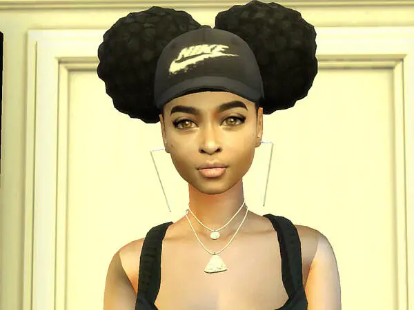 Double Puff Protective Hairstyle by drteekaycee ~ The Sims Resource for Sims 4