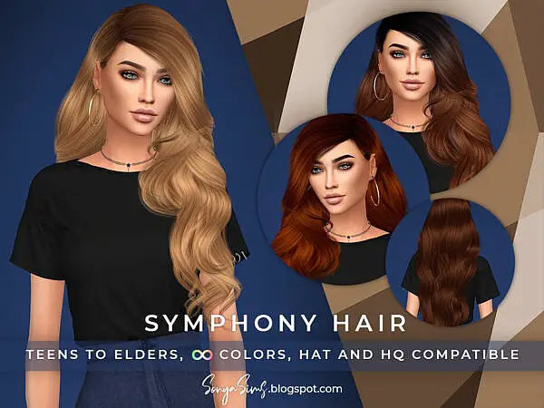 Symphony Hair by SonyaSims ~ The Sims Resource for Sims 4