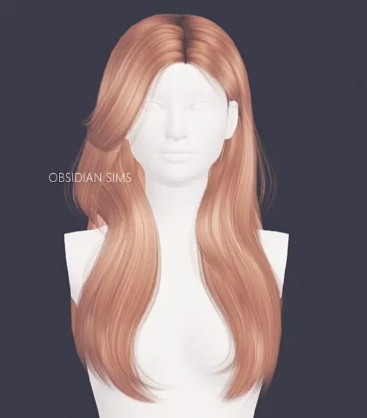 PAPERCUT HAIR ~ Obsidian Sims for Sims 4