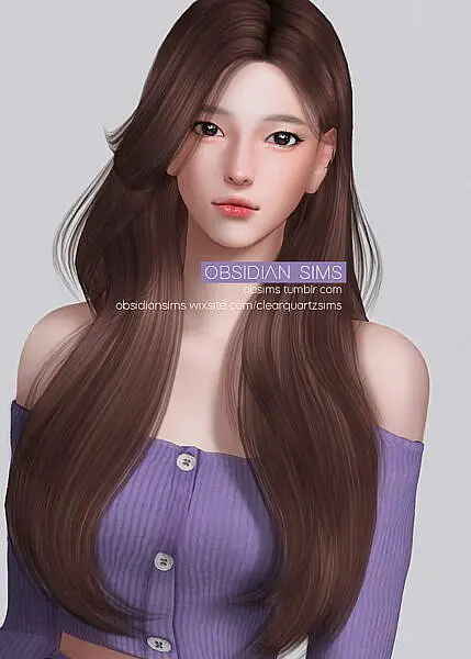 PAPERCUT HAIR ~ Obsidian Sims for Sims 4