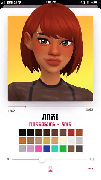 Nahi hairstyle ~ Marso Sims for Sims 4